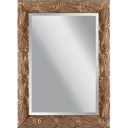3220  Wooden + wooden pulp  mirror frame gold or silver or silver leaf and white lacquer handmade finished