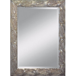 3220  Wooden + wooden pulp  mirror frame gold or silver or silver leaf and white lacquer handmade finished