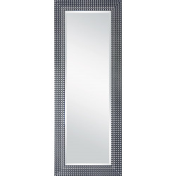 3241 Wooden + wooden pulp mirror frame, silver leaf and lacquer handmade finished as photo