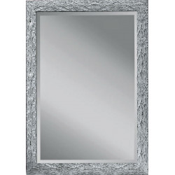 3242 Wooden + wooden pulp mirror frame, silver leaf and white or black lacquer handmade finished