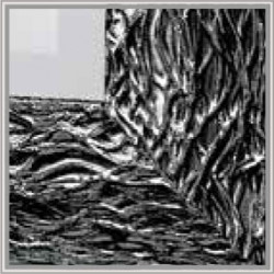 3242 Wooden + wooden pulp mirror frame, silver leaf and white or black lacquer handmade finished