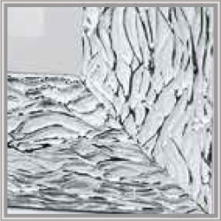 3242 Wooden + wooden pulp mirror frame, silver leaf and white or black lacquer handmade finished