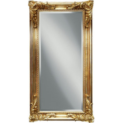 3243 Wooden + wooden pulp mirror frame, gold-silver or silver-gold leaf handmade finished