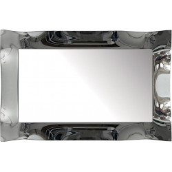 3249 Wooden + wooden pulp mirror frame, silver as photo handmade finished