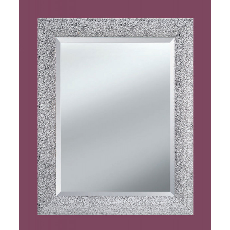 3261 Wooden + wooden pulp mirror frame, silver leaf or silver with white lacquer handmade finished 3261 Wooden + wooden pulp mirror frame, silver leaf or silver with white lacquer handmade finished