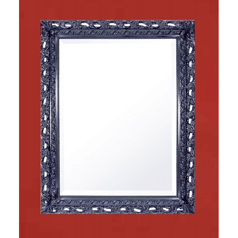 3273 Wooden and wooden pulp mirror frame, black or white lacquer handmade finished 3273 Wooden and wooden pulp mirror frame, black or white lacquer handmade finished