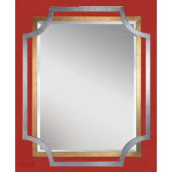 3277 Wooden mirror frame gold or silver leaf handmade finished