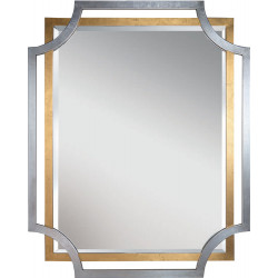 3277 Wooden mirror frame gold or silver leaf handmade finished