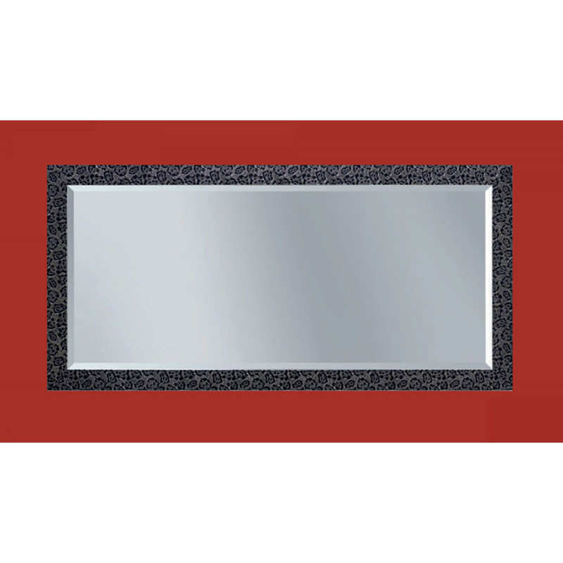 3287 Wooden and wooden pulp mirror frame silver leaf or silver and black lacquer finished 3287 Wooden and wooden pulp mirror frame silver leaf or silver and black lacquer finished
