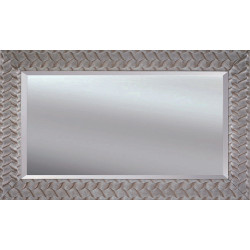 3289  Wooden and wooden pulp mirror frame, silver leaf or black lacquer handmade finished