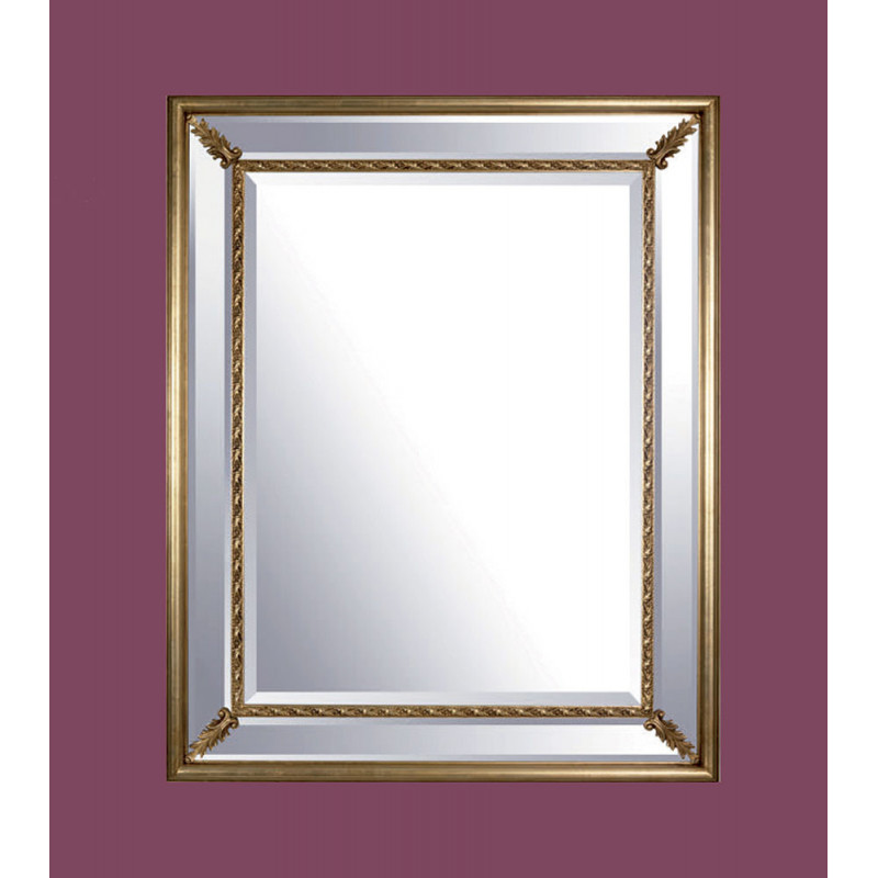 3293 Wooden and wooden pulp mirror frame gold or silver leaf and mirror' stripes covered 3293 Wooden and wooden pulp mirror frame gold or silver leaf and mirror' stripes covered