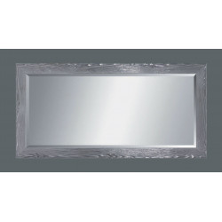 3295  Wooden mirror frame silver leaf as photo handmade finished