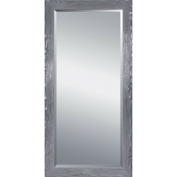 3295  Wooden mirror frame silver leaf as photo handmade finished