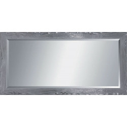 3295  Wooden mirror frame silver leaf as photo handmade finished