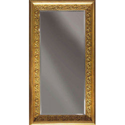 3314 Wooden + wood pulp mirror frame, gold/silver or silver/gold handmade finished