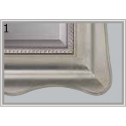 3311P Wooden + wood pulp mirror frame with pedestal, gold/silver or silver/gold, or  gold/silver on lacquer handmade finished