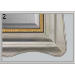 3311P Wooden + wood pulp mirror frame with pedestal, gold/silver or silver/gold, or  gold/silver on lacquer handmade finished