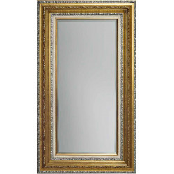 3315 Wooden + wood pulp mirror frame, gold and silver leaf handmade finished as photo