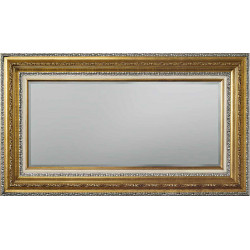3315 Wooden + wood pulp mirror frame, gold and silver leaf handmade finished as photo