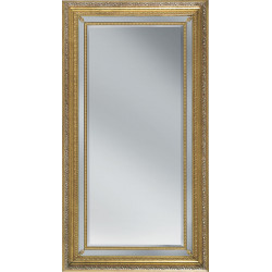 3318 Wooden + wooden pulp mirror frame, gold or silver leaf or silver/gold with mirror' stripes handmade finished