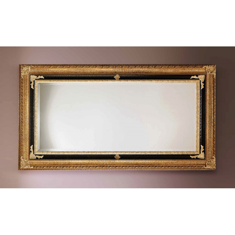 3319 Wooden + wooden pulp mirror frame, gold and lacquer handmade finished as photo 3319 Wooden + wooden pulp mirror frame, gold and lacquer handmade finished as photo