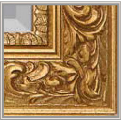 3320 Wooden + wooden pulp mirror frame, gold or silver leaf handmade finished as photo
