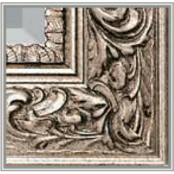 3320 Wooden + wooden pulp mirror frame, gold or silver leaf handmade finished as photo