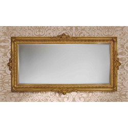 3321 Wooden + wooden pulp mirror frame, gold or silver leaf handmade finished