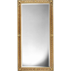 3322 Wooden + wooden pulp mirror frame, gold leaf handmade finished as photo