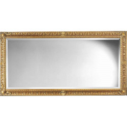 3322 Wooden + wooden pulp mirror frame, gold leaf handmade finished as photo