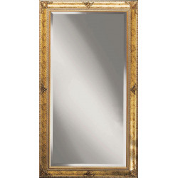 3323 Wooden + wooden pulp mirror frame, gold leaf handmade finished as photo