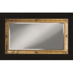3323 Wooden + wooden pulp mirror frame, gold leaf handmade finished as photo