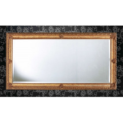 3324 Wooden + wooden pulp mirror frame, gold leaf handmade finished as photo