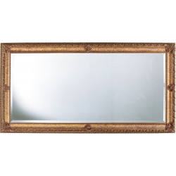 3324 Wooden + wooden pulp mirror frame, gold leaf handmade finished as photo