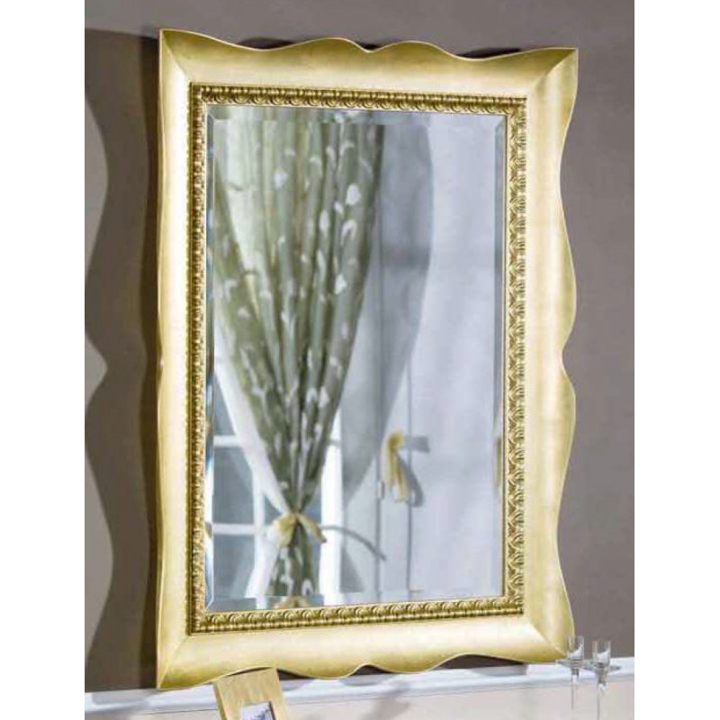 3329 Wooden + wooden pulp mirror frame, gold or silver leaf handmade finished 3329 Wooden + wooden pulp mirror frame, gold or silver leaf handmade finished