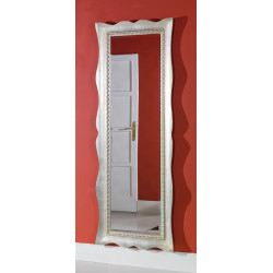 3329 Wooden + wooden pulp mirror frame, gold or silver leaf handmade finished