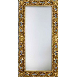 3335 Wooden + wood pulp mirror frame, gold or silver leaf handmade finished