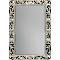 3336 Wooden + wood pulp mirror frame, gold or silver leaf handmade finished