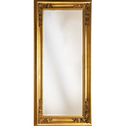 3339 Wooden + wood pulp mirror frame, gold or silver leaf, or gold on silver-silver on gold handmade finished
