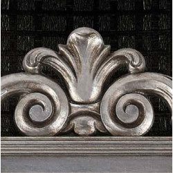 3343 Wooden + wood pulp mirror frame, gold or silver leaf, or  gold/silver or silver/gold handmade finished