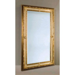 3346 Wooden + wood pulp mirror frame, gold leaf handmade finished as photo