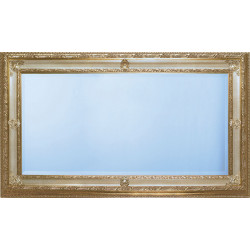3346 Wooden + wood pulp mirror frame, gold leaf handmade finished as photo