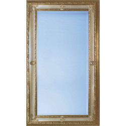 3346 Wooden + wood pulp mirror frame, gold leaf handmade finished as photo