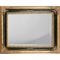 3347 Wooden + wood pulp mirror frame, gold leaf and lacquer handmade finished as photo