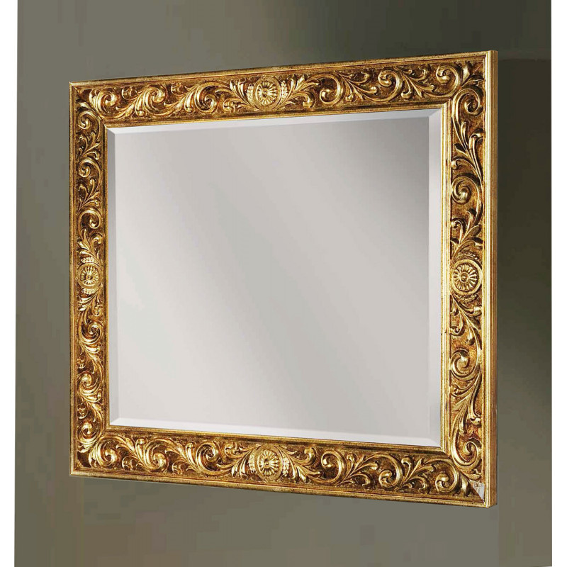 3348 Wooden and resin mirror frame, gold or silver leaf handmade finished 3348 Wooden and resin mirror frame, gold or silver leaf handmade finished