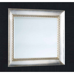 3349 Wooden and wood pulp mirror frame, gold or silver leaf, or gold on silver or silver on gold handmade finished