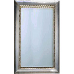 3349 Wooden and wood pulp mirror frame, gold or silver leaf, or gold on silver or silver on gold handmade finished