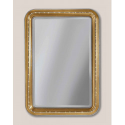 3351 Wooden mirror frame, gold and silver leaf handmade finished as photo