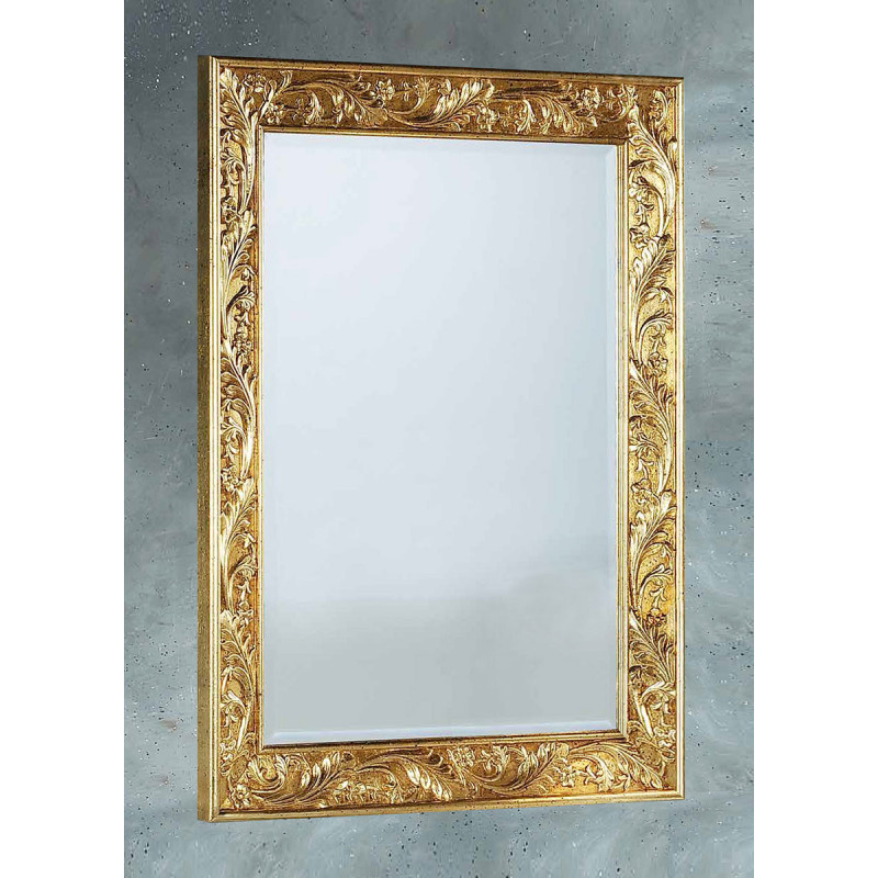 3353 Wooden + wood pulp mirror frame, gold leaf or silver handmade finished 3353 Wooden + wood pulp mirror frame, gold leaf or silver handmade finished