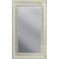 3354 Wooden + wood pulp mirror frame, gold-silver leaf, gold/silver or silver/gold, or gol/silver and lacquer handmade finished